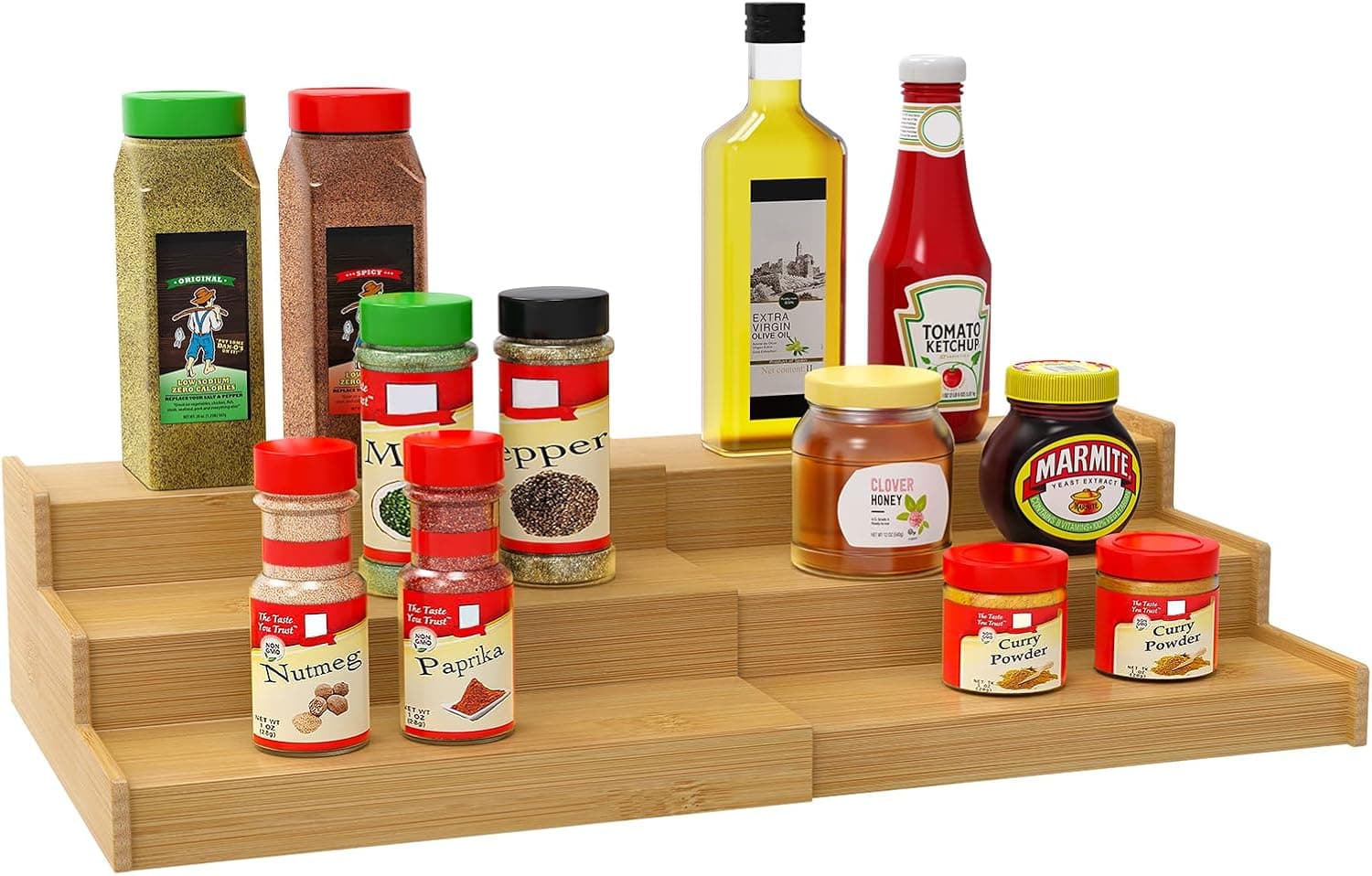 Lenwi Spice Rack Organizer 3 Tier Expandable